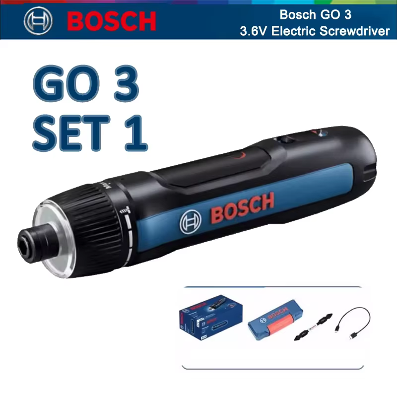 Tournevis électrique BOSCH Go 3, tournevis intelligent professionnel BOSCH GO, perceuse à main recha