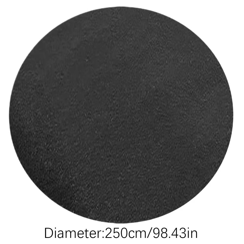Coussin de revêtement de piscine rond de 3/2.5M, coussin de protection noir pour piscines au sol, in