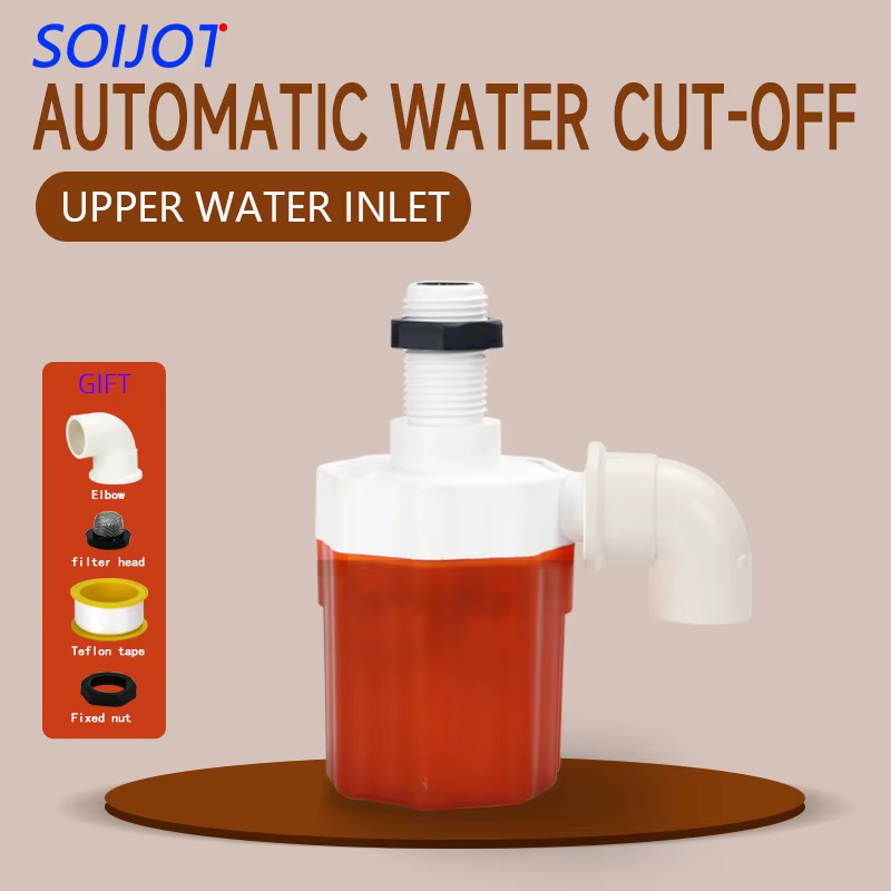 Vanne de niveau à flotteur 1/2 "3/4" 1 ", arrêt automatique de l'eau et interrupteur de maquillage p