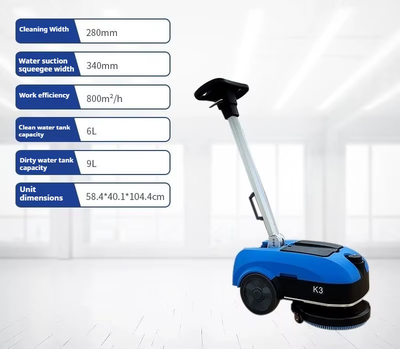 Autolaveuse portative pour sols – Nettoyeur de sols automatique pour maison, bureau, magasin, carrel