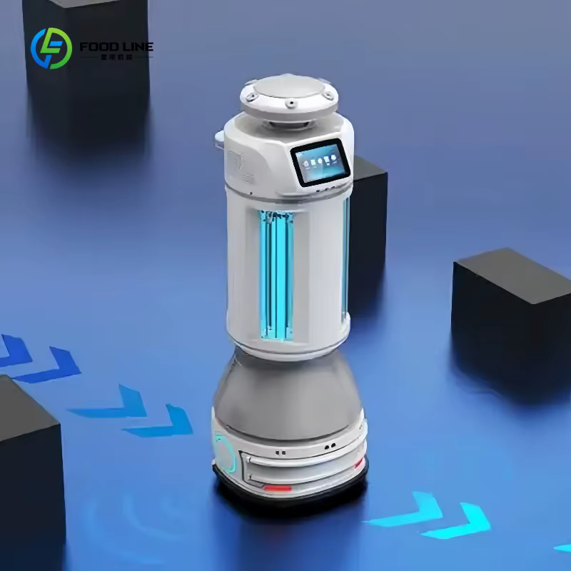 Robots de désinfection commerciaux personnalisés, nettoyage et désinfection 2 en 1, équipement de dé