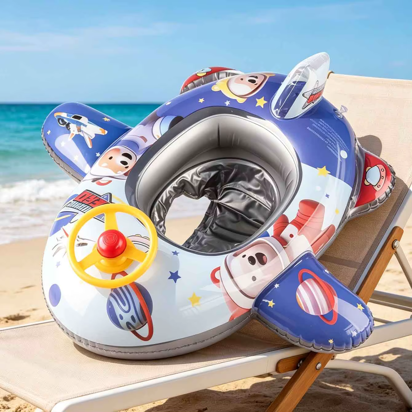 1PC Bouée gonflable en PVC pour piscine