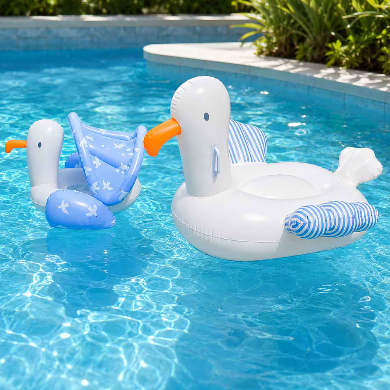 1PC Bouée Gonflable Cygne pour Piscine