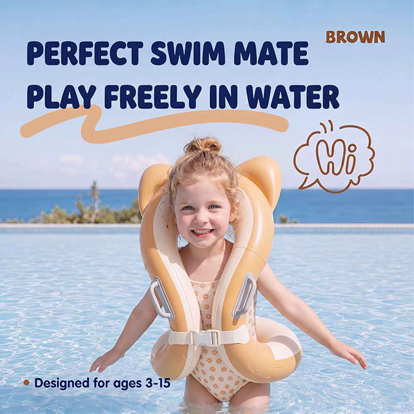 1 pièce Gilet de natation gonflable