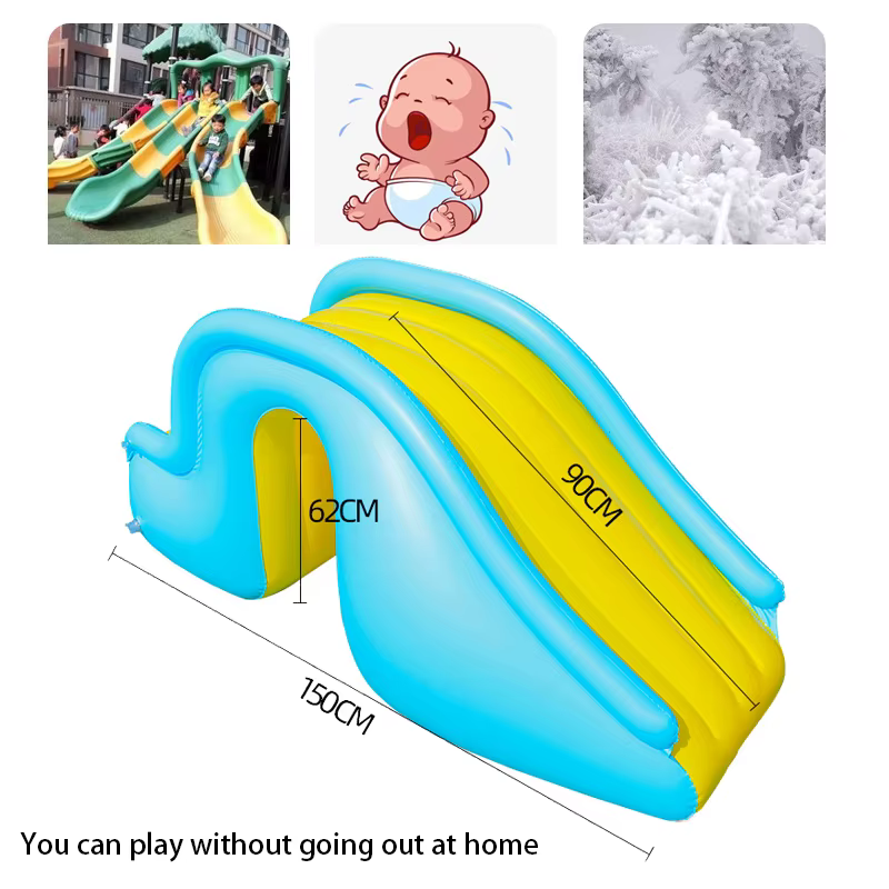 Glissière gonflable pour enfants, piscine hors sol, jardin