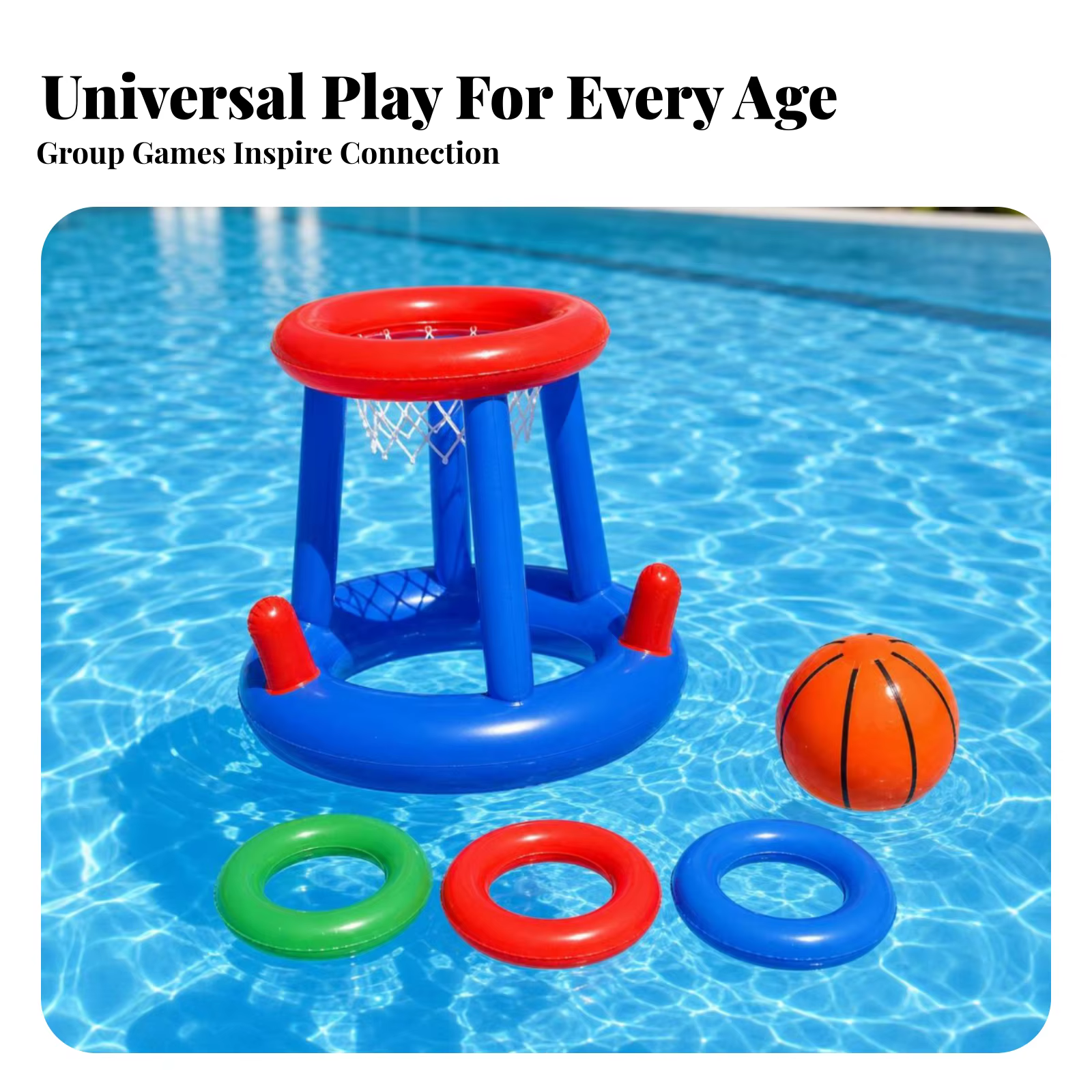 Panier de basket flottant pour piscine