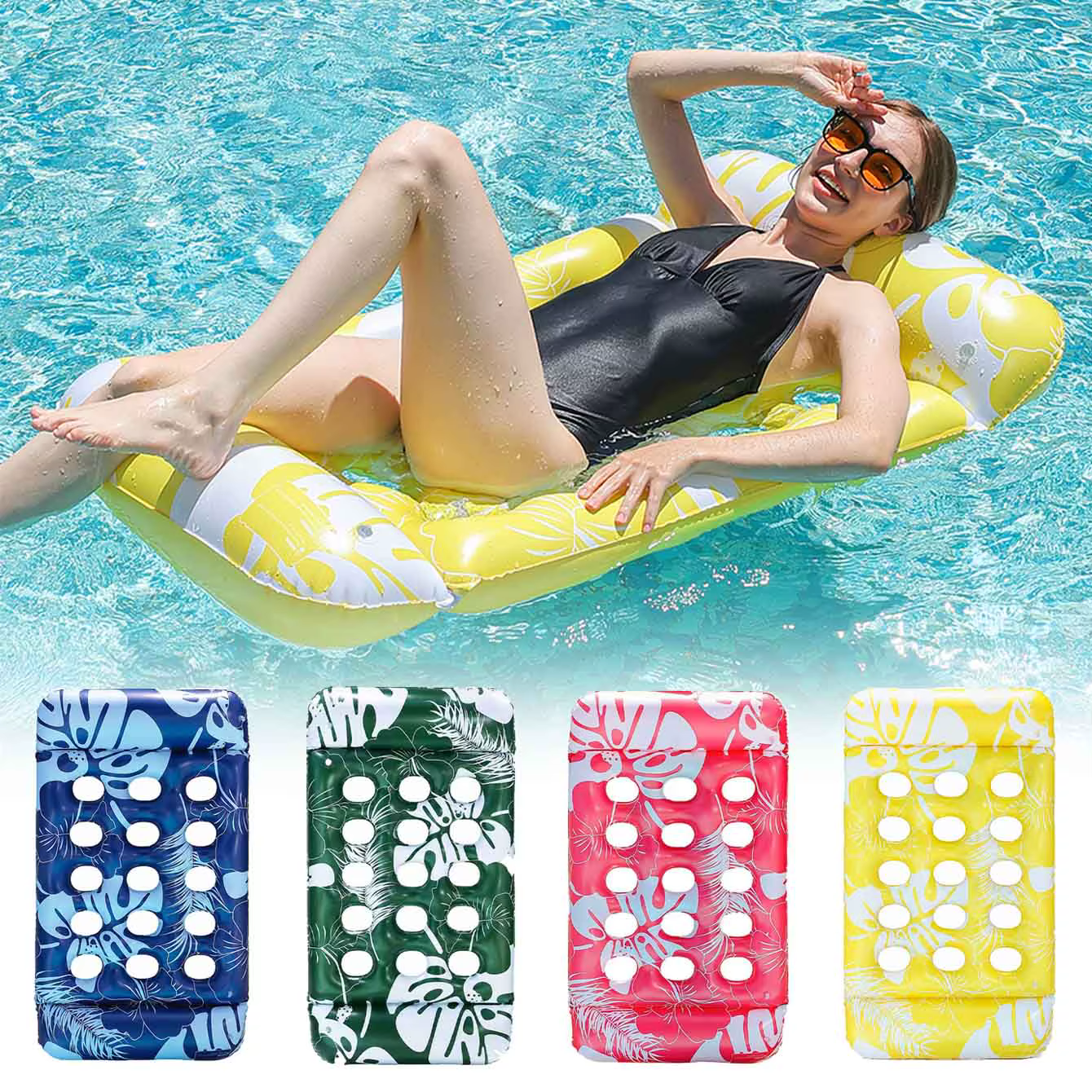 1PC Matelas Flottant Gonflable pour Piscine