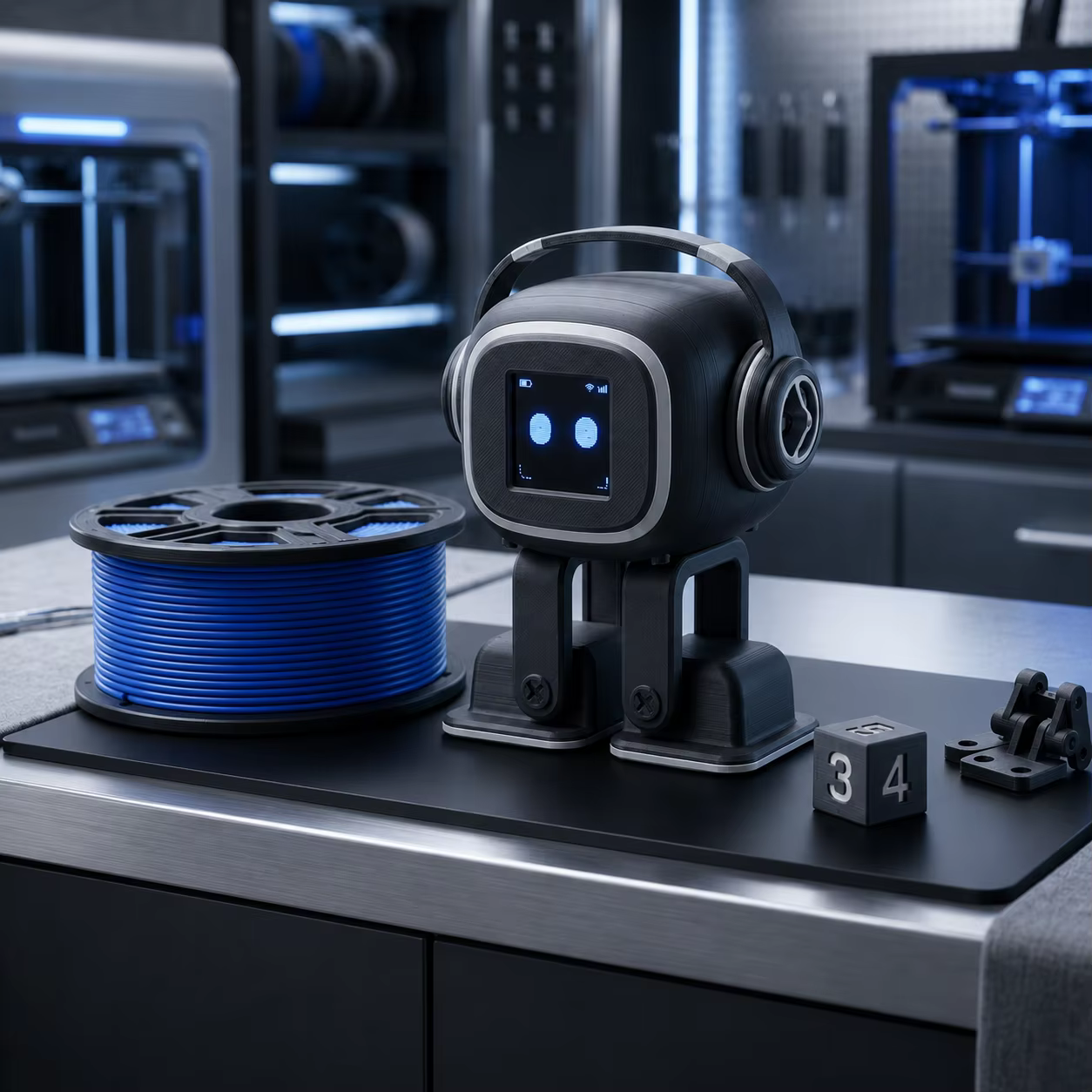 Robot compagnon IA Chatbot |   Contrôle vocal, interaction émotionnelle, chant et danse, jouet de bureau intelligent, cadeau pour enfants et adultes