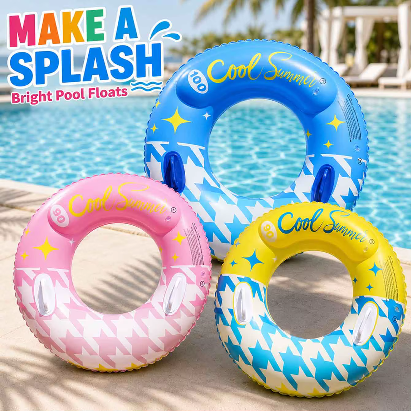 1 pièce Grand flotteur de piscine gonflable pour adultes