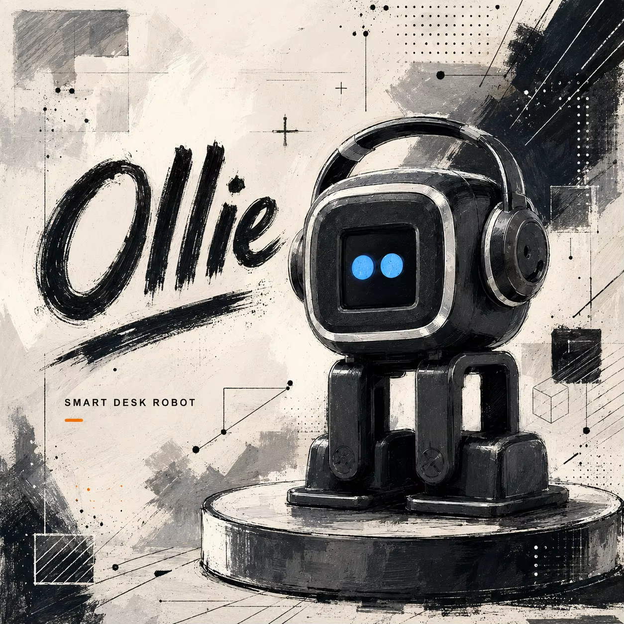 Robot compagnon IA Chatbot |   Contrôle vocal, interaction émotionnelle, chant et danse, jouet de bureau intelligent, cadeau pour enfants et adultes