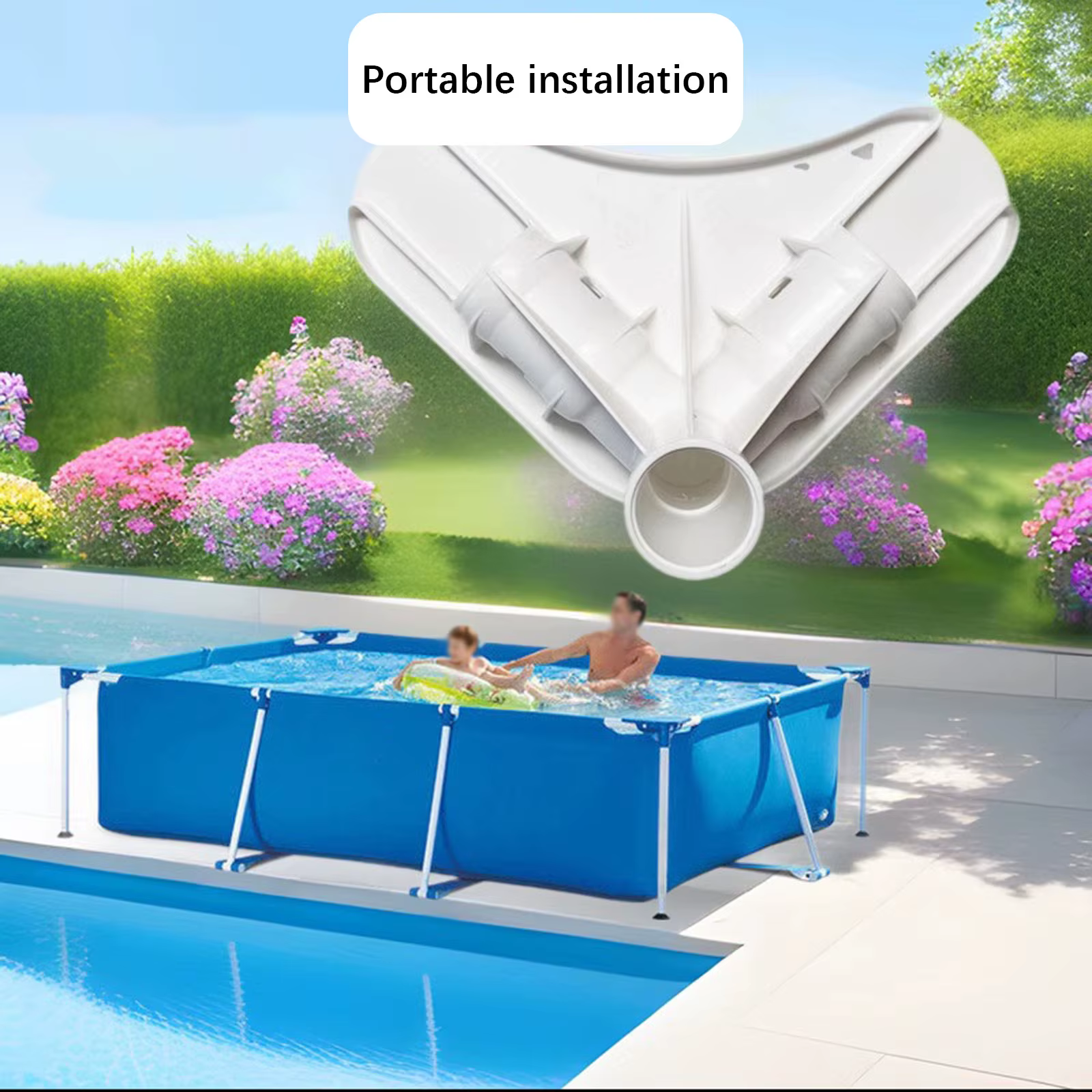 Support d'angle de cadre de piscine