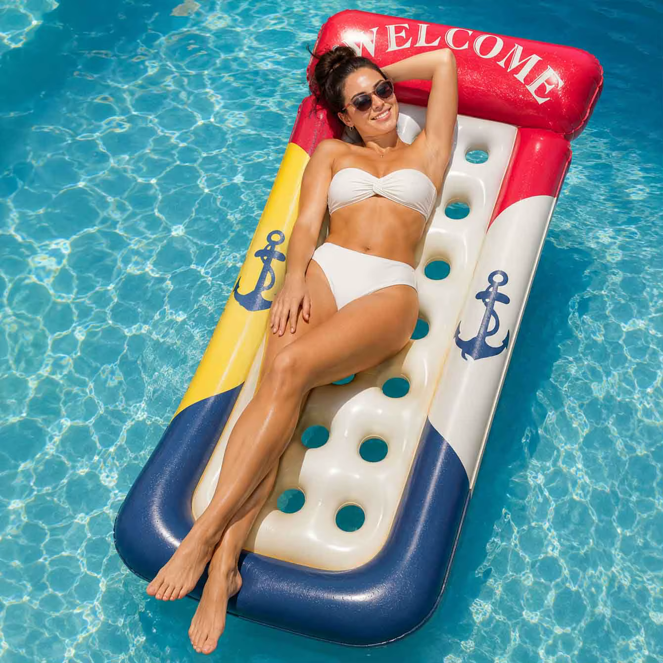 1 flotteur de piscine gonflable pour adulte
