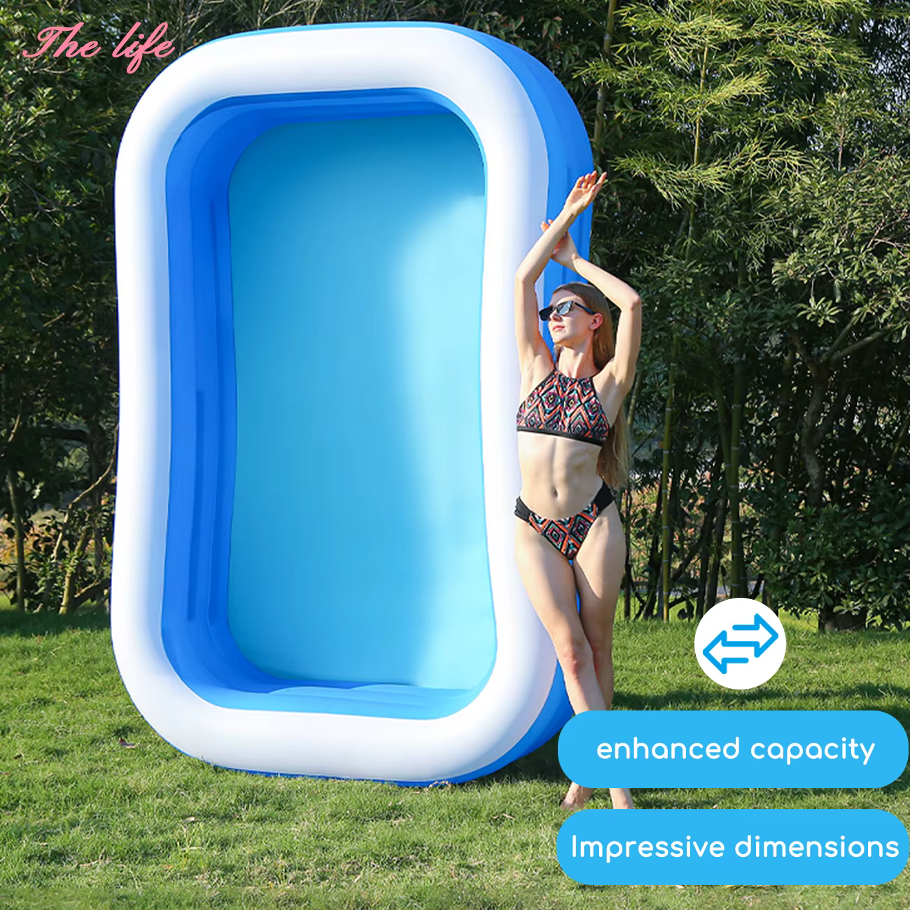 Piscine gonflable pour enfants et adultes