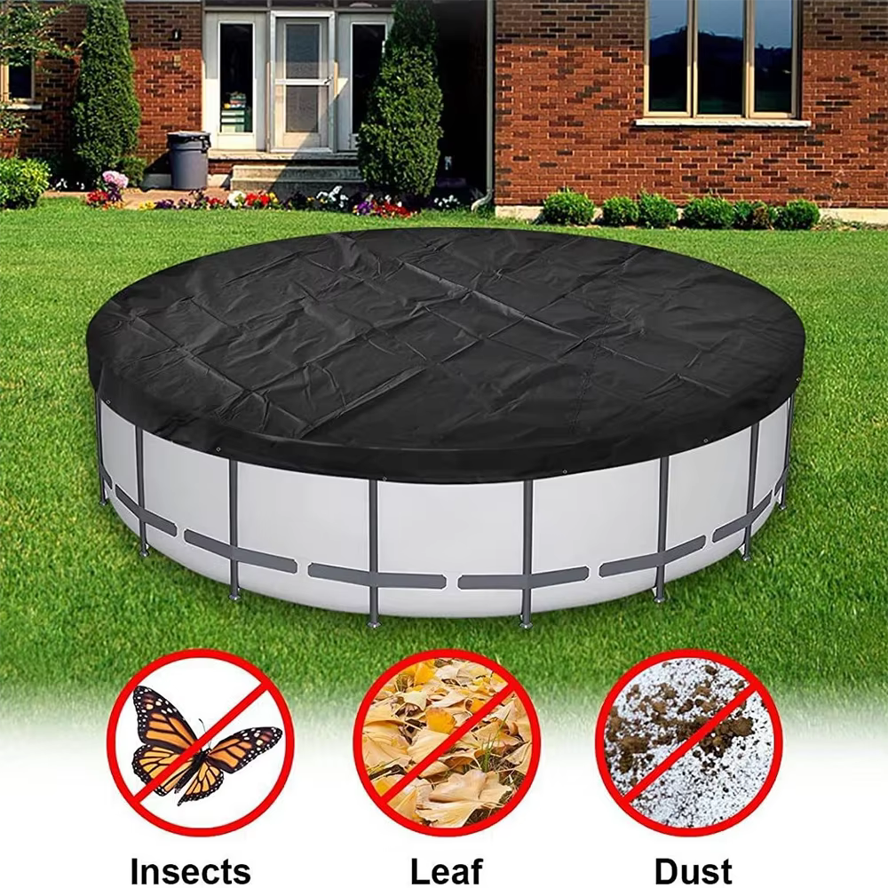 Couverture de piscine ronde pliable et étanche