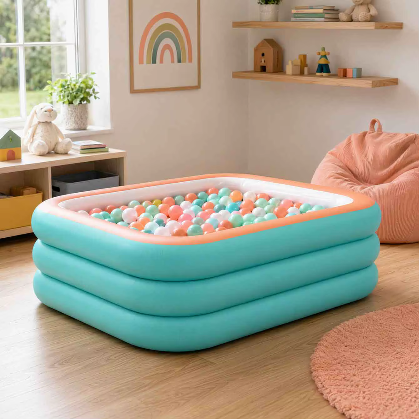 Grand ensemble de piscine gonflable
