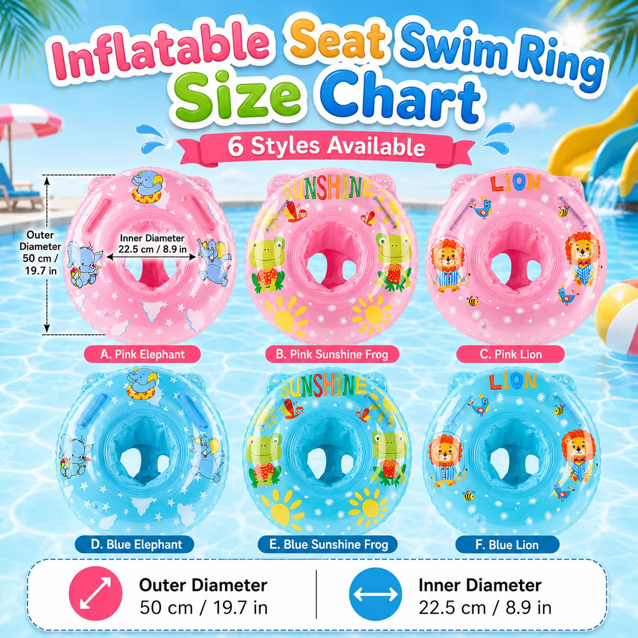 1 flotteur de piscine, bouée gonflable avec siège