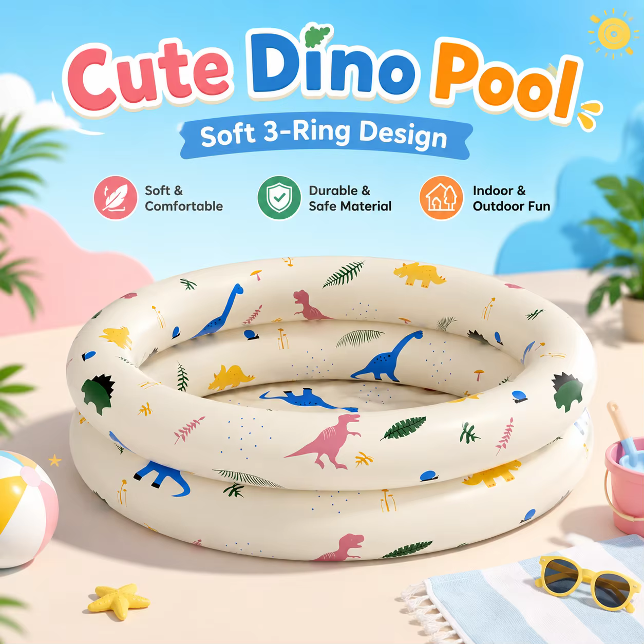Piscine gonflable 1 pièce