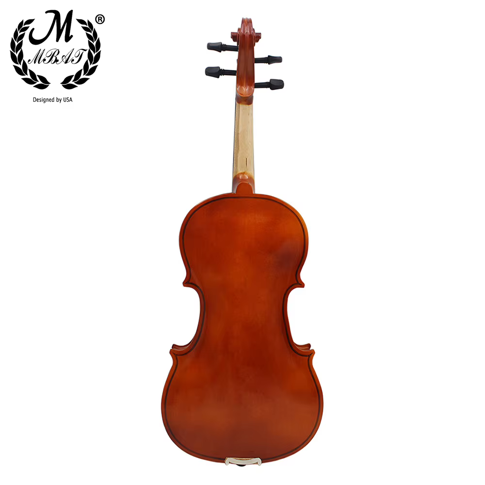M MBAT 4/4 violon violon acoustique en bois pleine taille pour débutant Instrument à cordes de haute qualité avec étui ensemble d'accessoires de musique