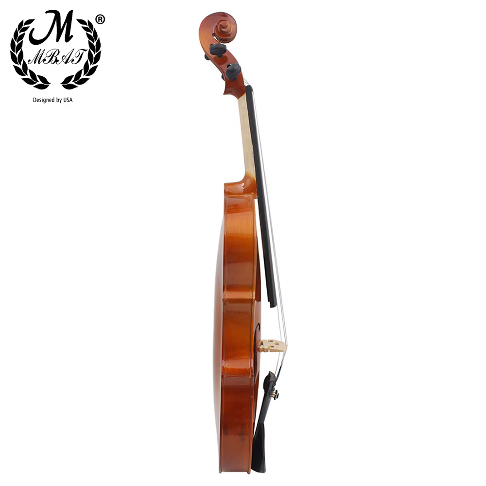 M MBAT 4/4 violon violon acoustique en bois pleine taille pour débutant Instrument à cordes de haute qualité avec étui ensemble d'accessoires de musique