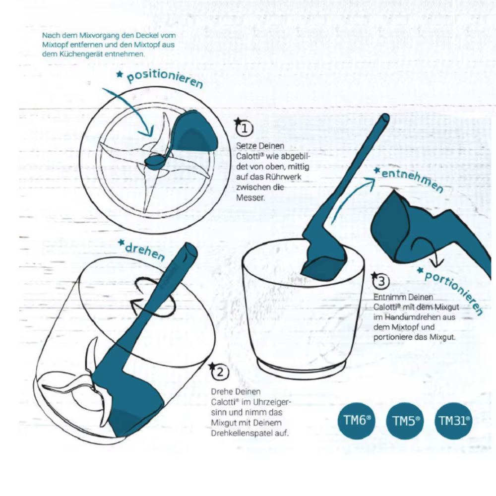 Spatule rotative pour cuisine Thermomix TM5/TM6/TM31, élimination des portions des aliments, tambours de mélange rotatifs multifonctions, outil à gâteaux