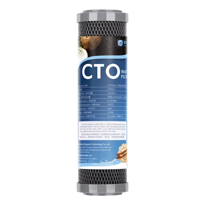 Filtre à eau au charbon actif fritté CTO universel