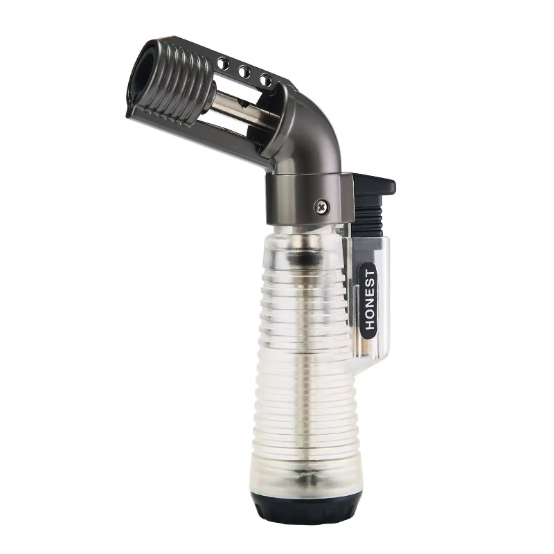 Outdoorcook – briquet à gaz 1300C, Turbo au Butane, allume-cigare en métal, accessoires pour fumer, Gadgets pour hommes