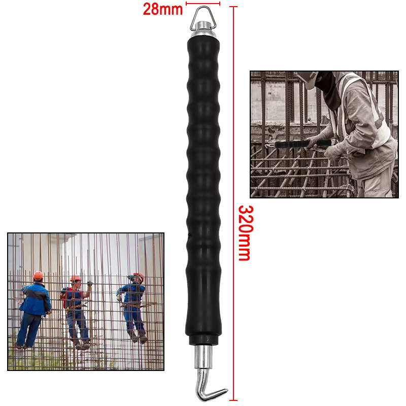 Outil d'Enroulement de Fil d'Acier Semi-automatique, Crochet de Fixation, de Nouage, de Réglage de Barres d'Armature en Acier pour Chantier