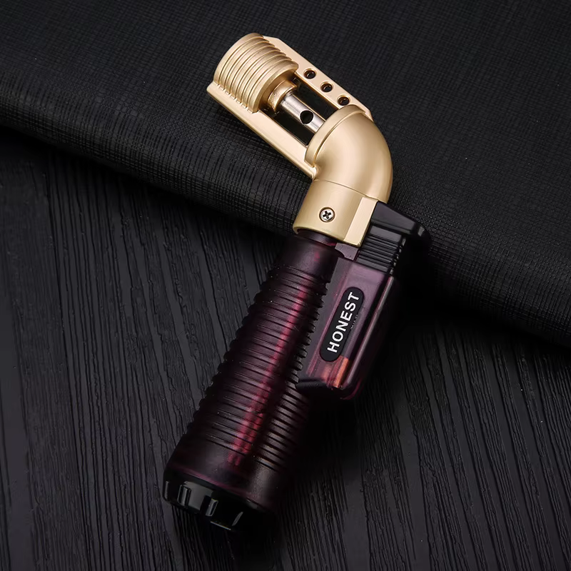 Outdoorcook – briquet à gaz 1300C, Turbo au Butane, allume-cigare en métal, accessoires pour fumer, Gadgets pour hommes
