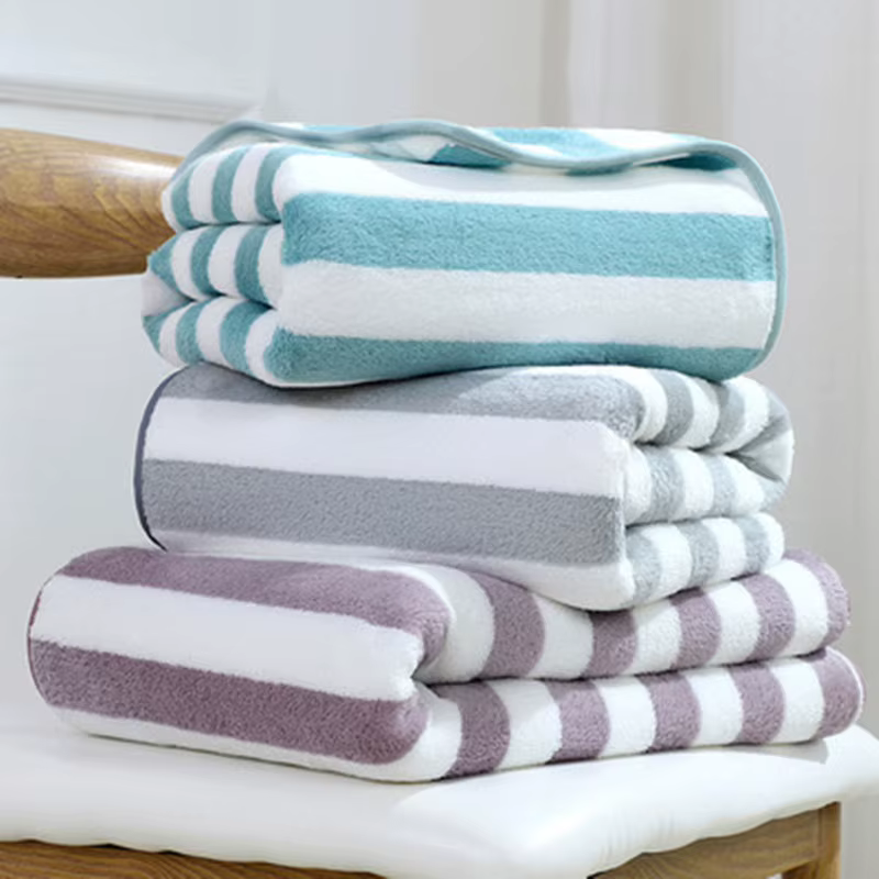 Serviette de bain en flanelle pour piscine et salle de bain