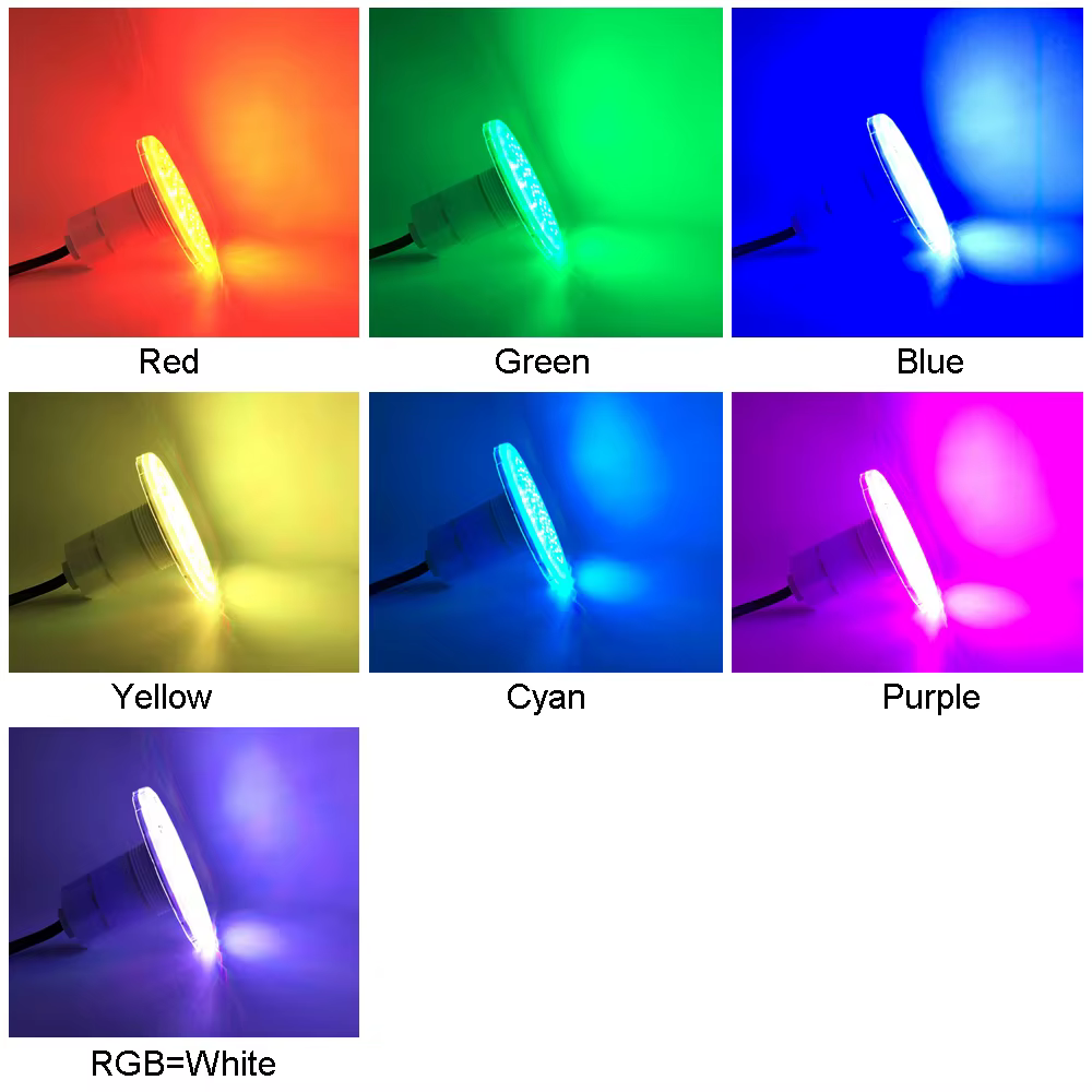 Projecteur de piscine RGB 15W