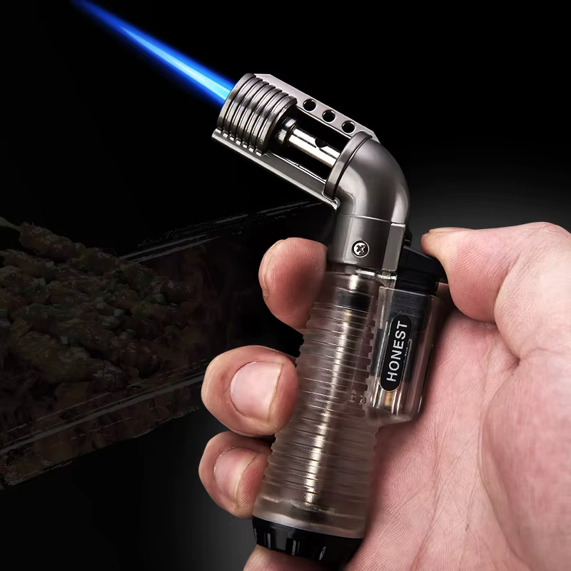 Outdoorcook – briquet à gaz 1300C, Turbo au Butane, allume-cigare en métal, accessoires pour fumer, Gadgets pour hommes