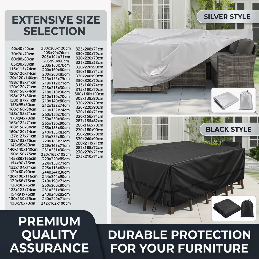 Housse de protection pour meubles de jardin – imperméable