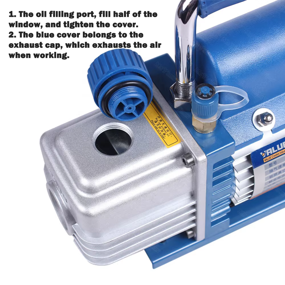 Pompe à vide indispensable pour fourmi, pompe à vide pour fourmi 1P, pompe de climatisation, R410A, R407C, R134a, R12, R22, 220V, valeur