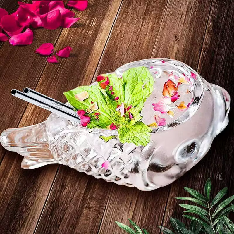 Verre à Cocktail en forme de poisson mignon
