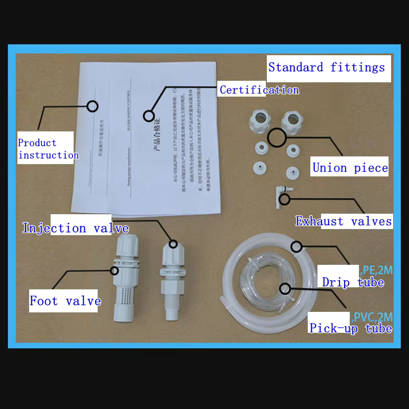 Pompe doseuse de produits chimiques pour chlore acide