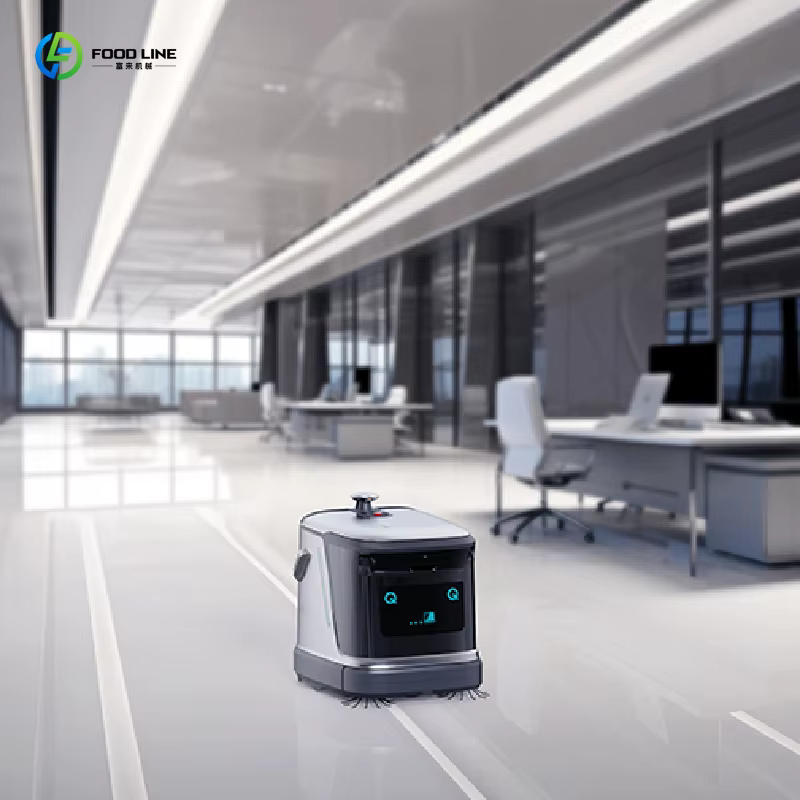Robot laveur commercial avancé personnalisé, nettoyeur de sols autonome équipé d'une fonction de cartographie intelligente