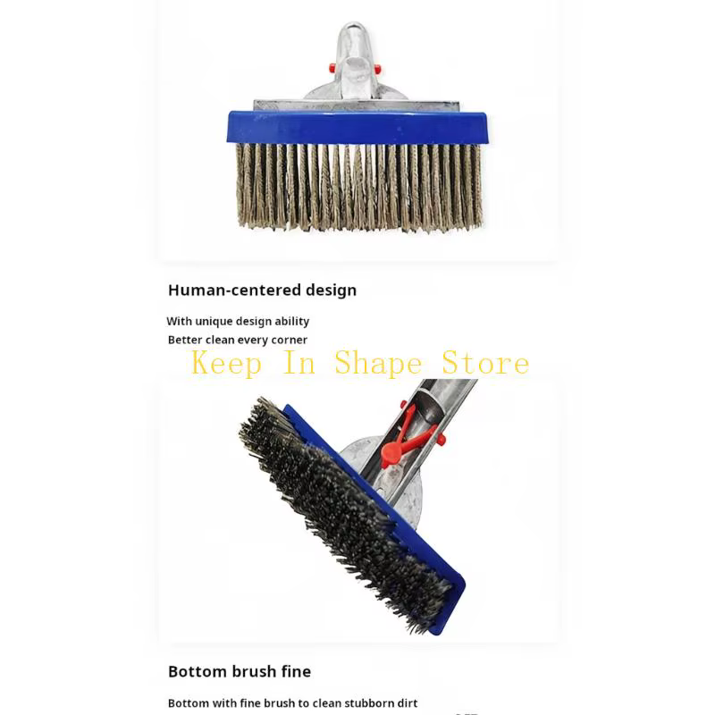 U1JC – brosse compacte d'entretien piscine en acier inoxydable