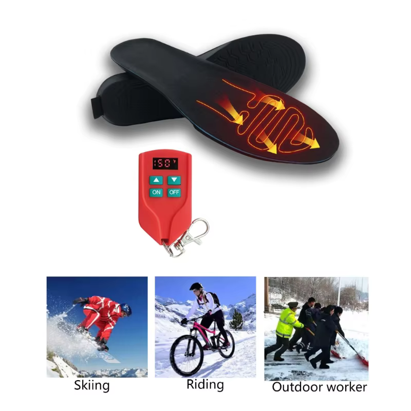 Semelles intérieures électriques rechargeables USB, chauffe-pieds, l'offre elles thermiques lavables, chauffe-pieds chauds, chaussures métropolitaines, hiver