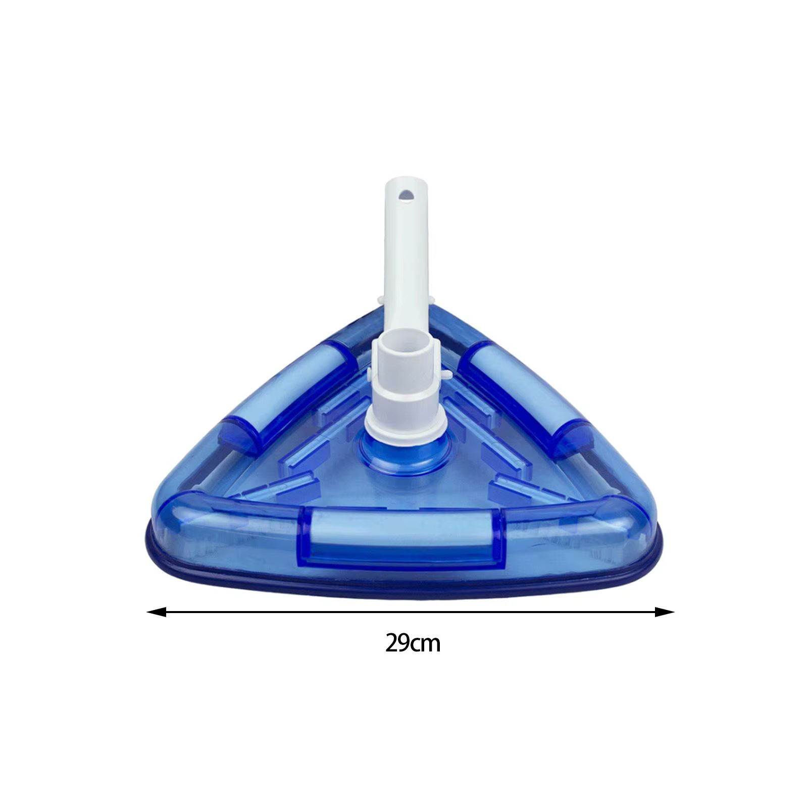 Tête d'aspirateur triangulaire transparente pour piscine SPA