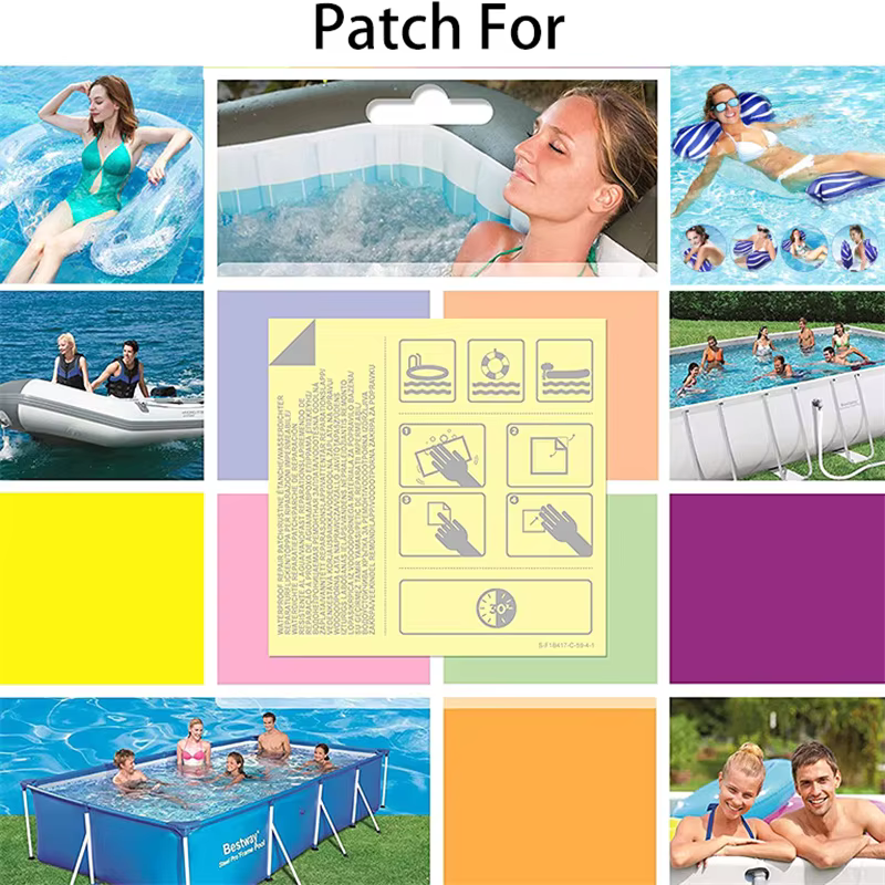 Lot de 10 patchs de réparation en PVC pour piscine