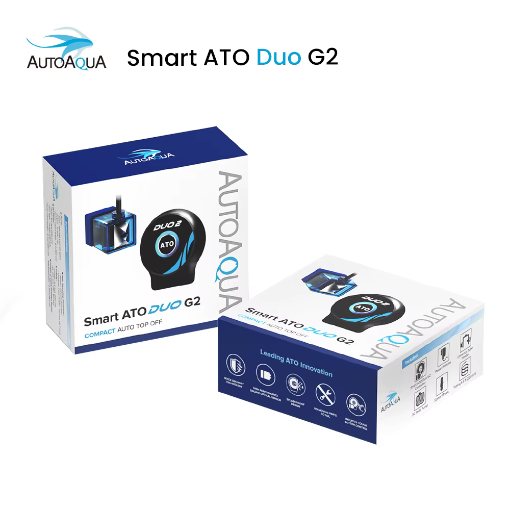 AUTOAQUA Smart ATO Duo G2 SATO-286P Système de remplissage automatique à double capteur optique Pompe silencieuse de sécurité QST pour aquarium de récif et d'eau douce