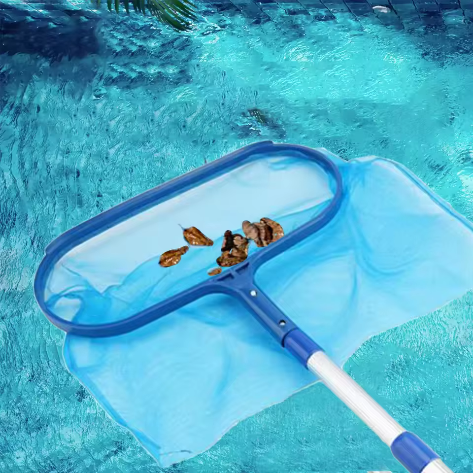 Écumoire de piscine – Filet de piscine avec poteau à 3 sections