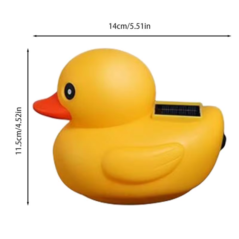 Lampe Solaire Flottante en Forme de Canard, Éclairage de Piscine