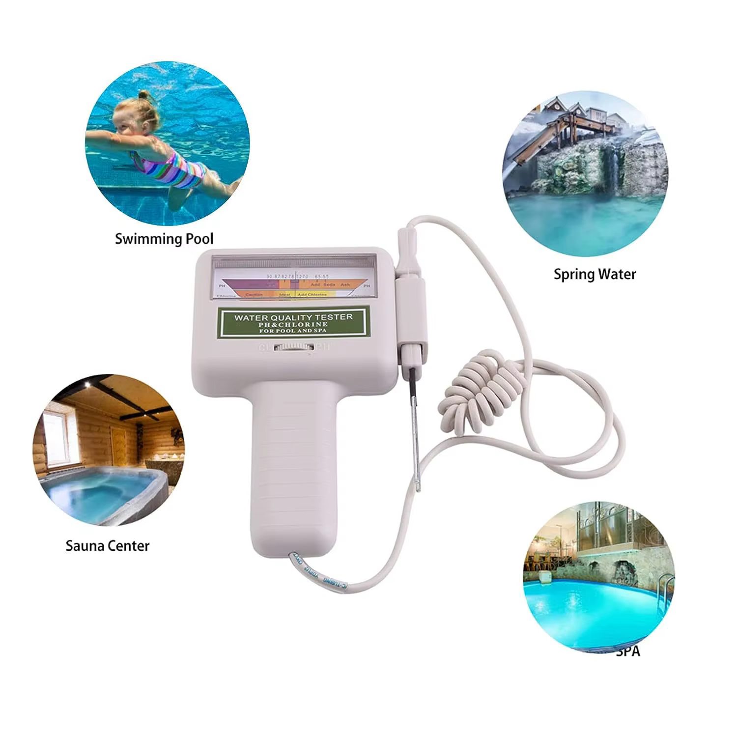 Testeur de qualité de l'eau de piscine ZN-PC101