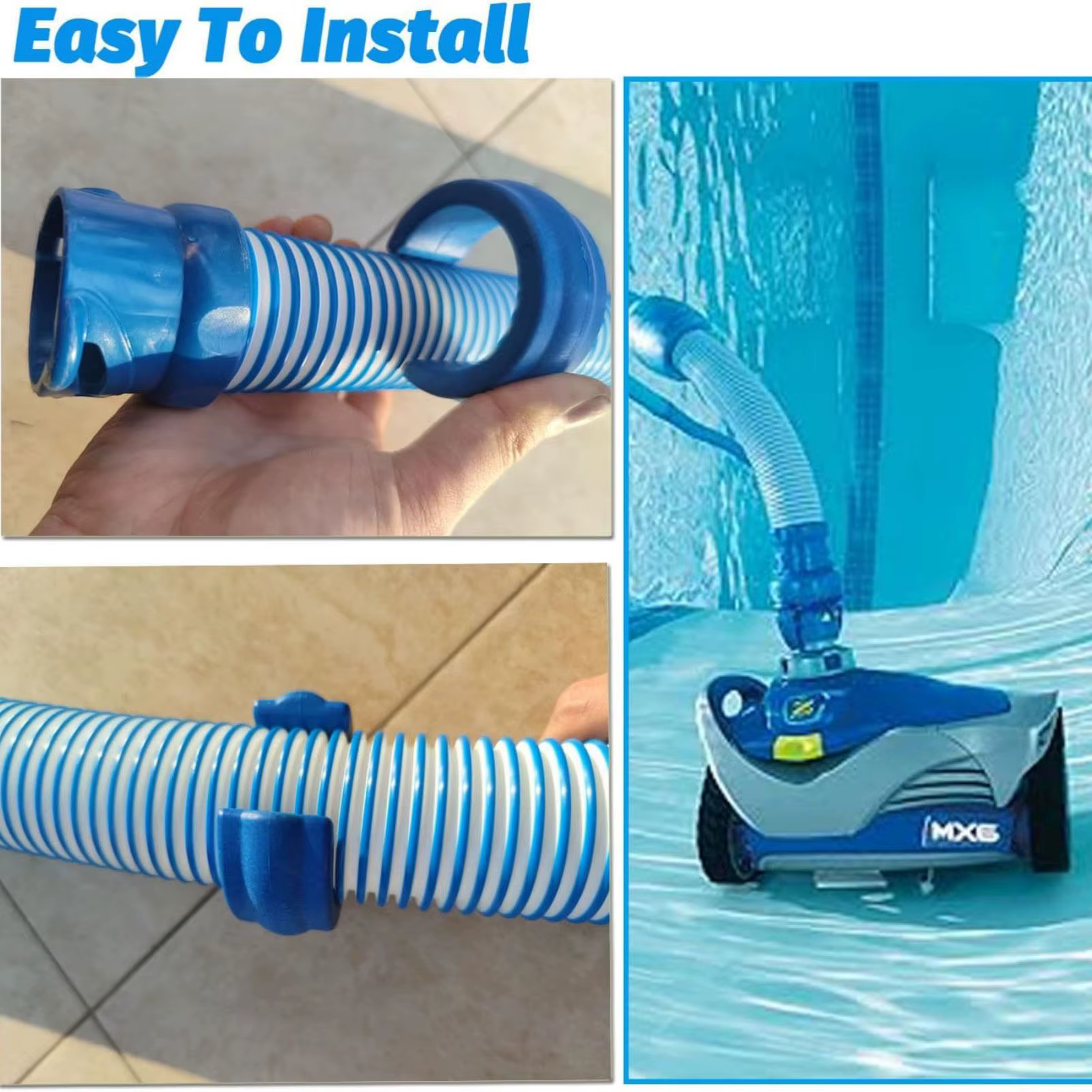 Tuyau de nettoyage de piscine universel