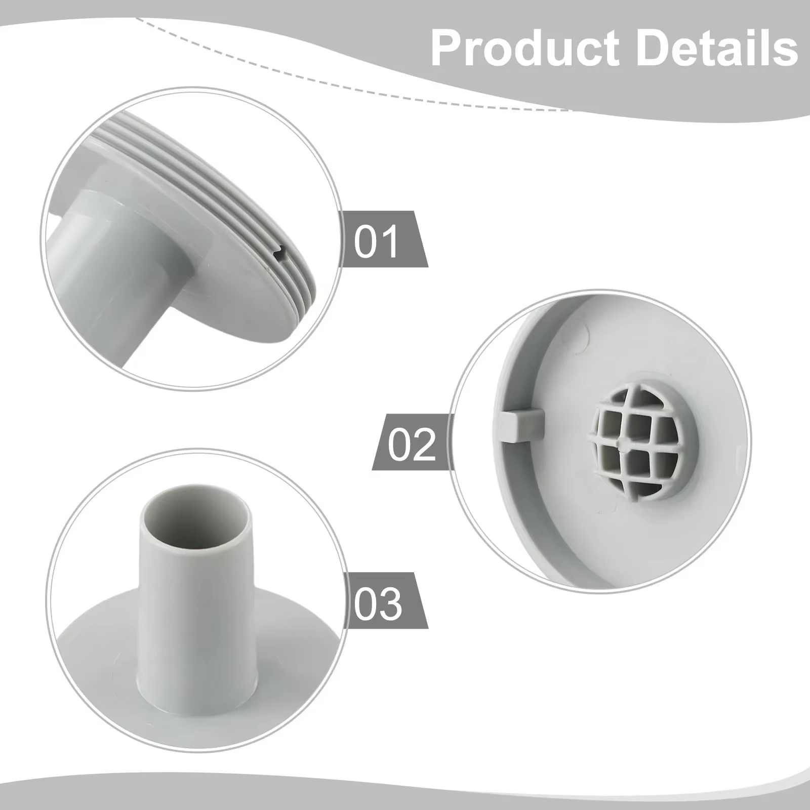 Connecteur de filtre à grille pour piscine