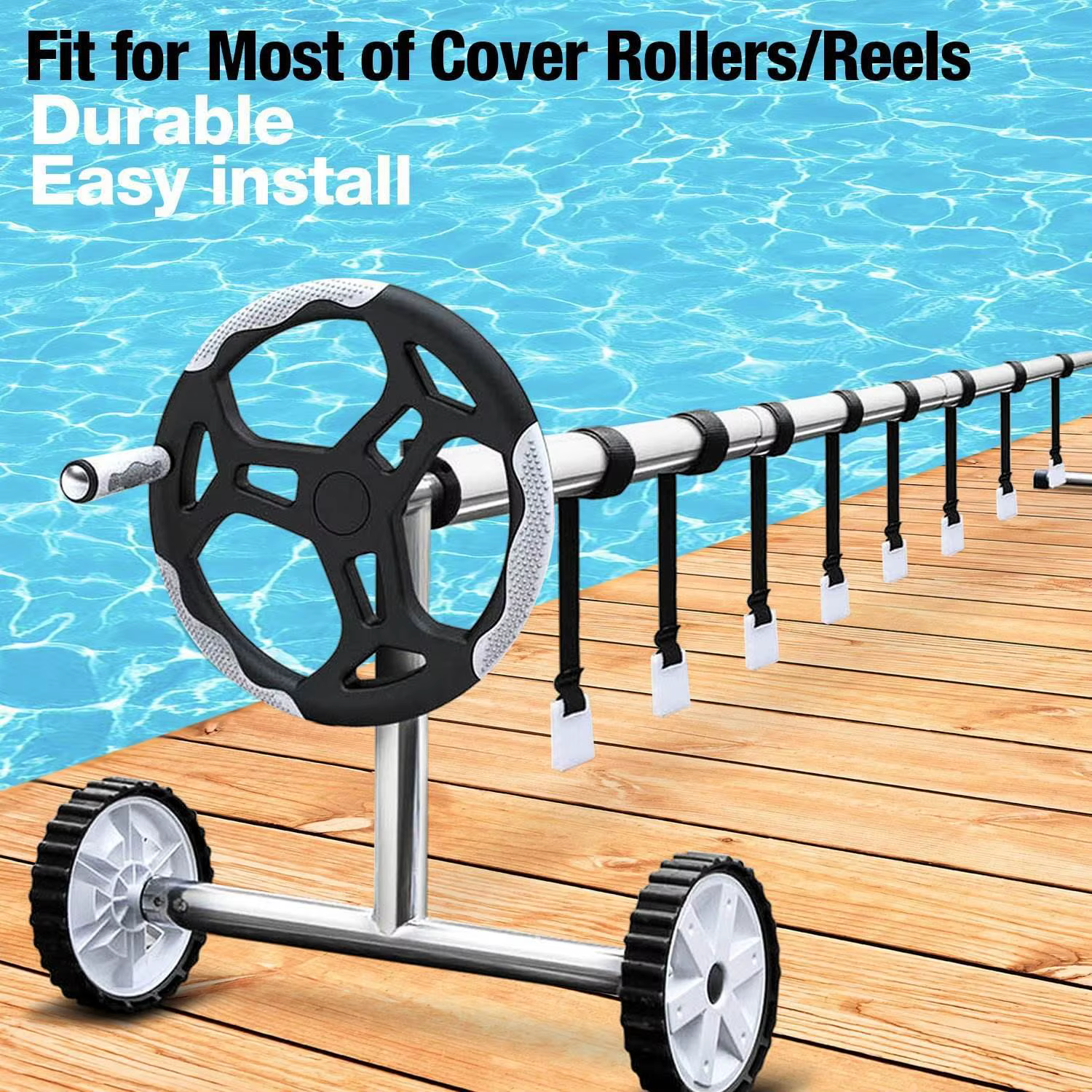 Kit universel de sangles de bobine de couverture solaire de piscine