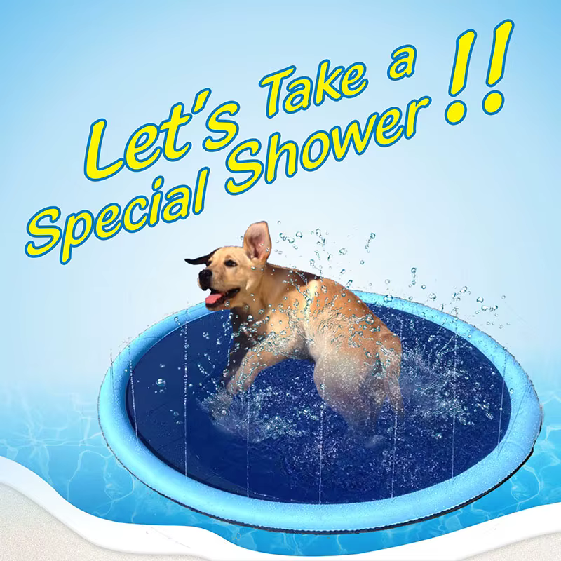 Piscine gonflable pour animaux de compagnie d'été