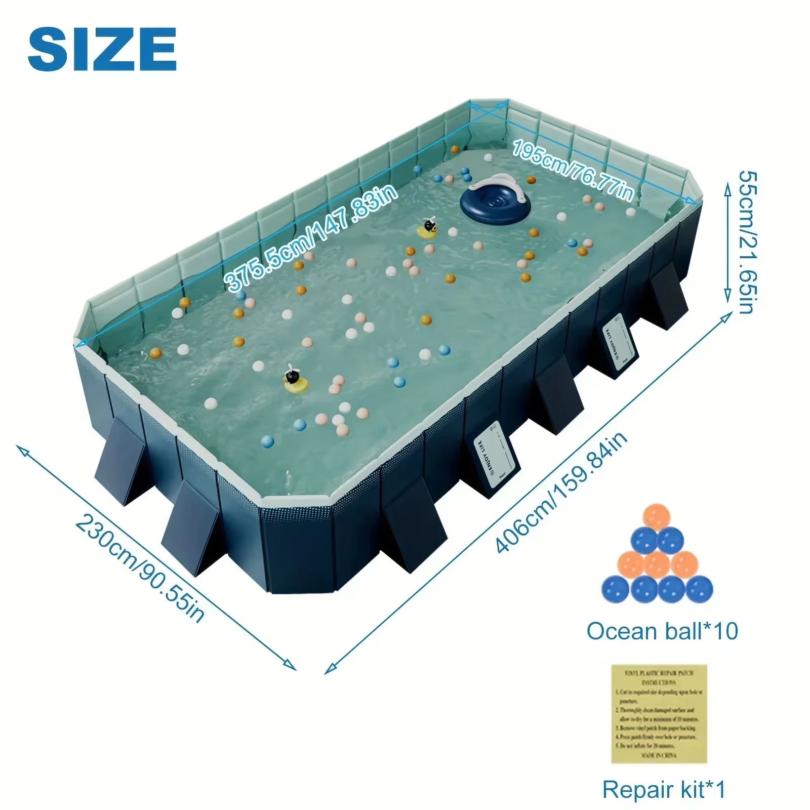 Grande piscine familiale extérieure