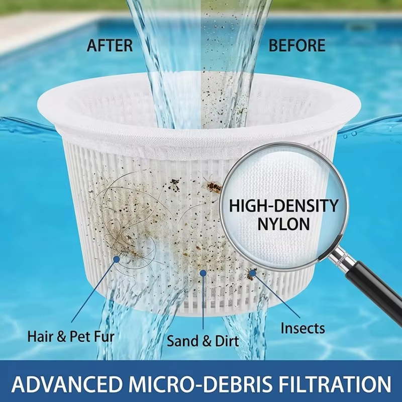 Sac filtrant réutilisable pour piscine